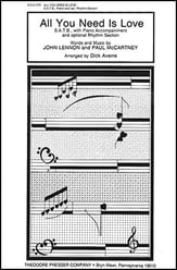 All You Need Is Love SATB choral sheet music cover